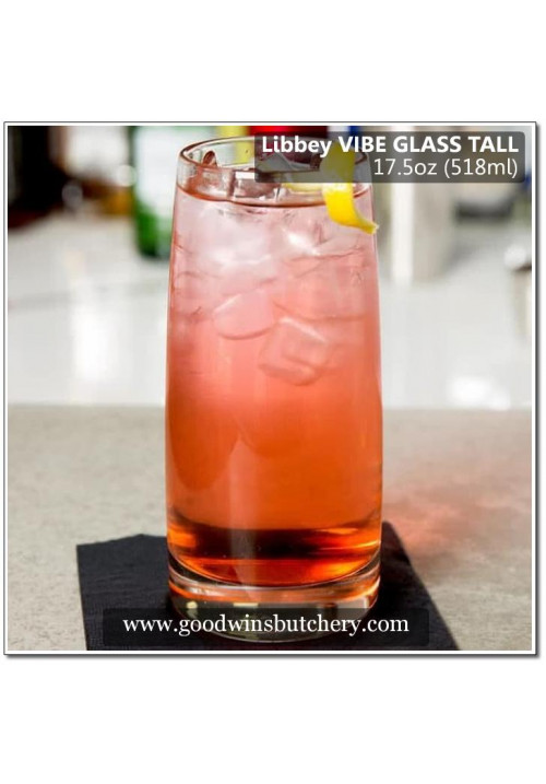 Mexico-Libbey glass VIBE TALL 17.5oz 518ml